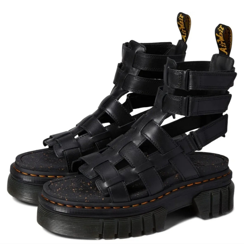 Brand New, Never Worn Dr. Martin black gladiator sandals